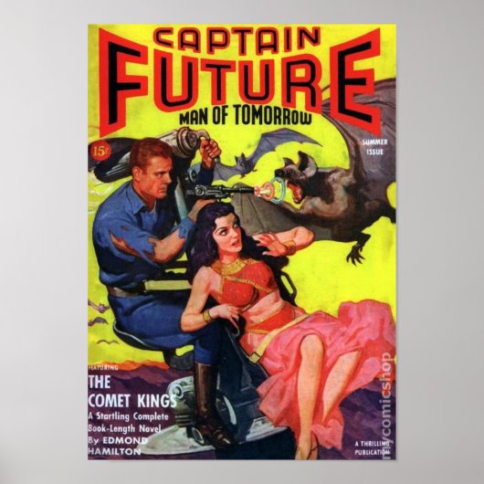 Poster Capitaine Future — Le roi comète (Devant)