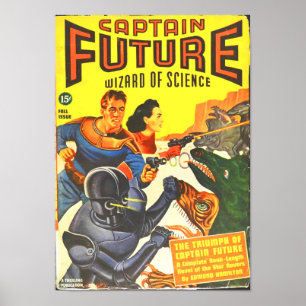 Poster Capitaine Future — Les triomphes de l'avenir du ca