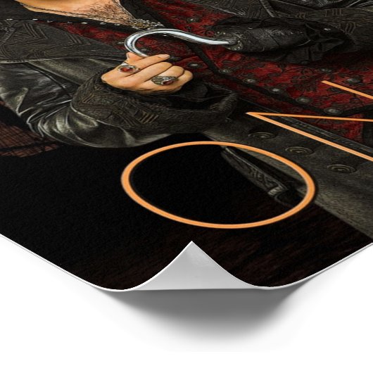 Poster Capitaine Hook Comic Sunset (Coin)