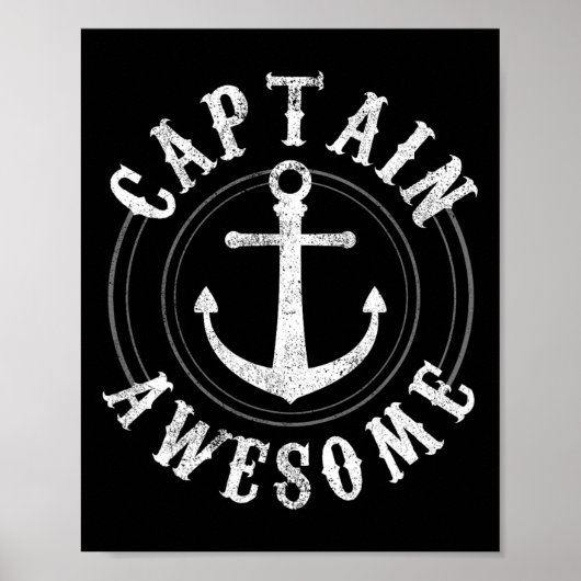 Poster Capitaine Incroyable - Voile Ancre De Navigation M (Devant)