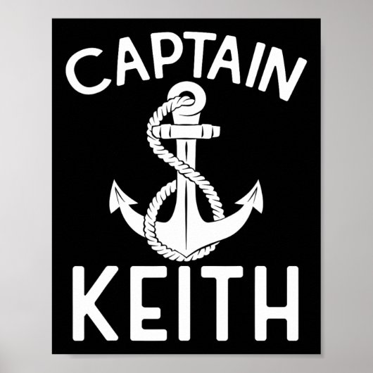 Poster Capitaine Keith Bateau Ancre Bateau Bateau Yacht (Devant)