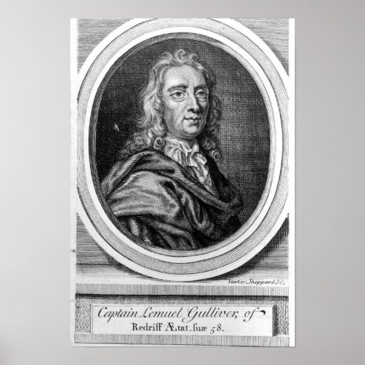 Poster Capitaine Lemuel Gulliver, 1726 (Devant)