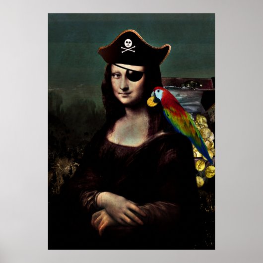 Poster Capitaine Mona Lisa Pirate (Devant)