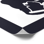 Poster CAPITAINE nautique en mer | (Coin)