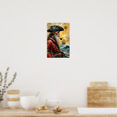 Poster Capitaine pirate (Cuisine)