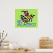 Poster Capitaine Planète et les Planètes - Allez Planète (Cuisine)