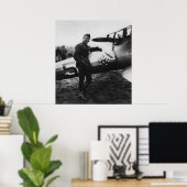 Poster Capitaine Rickenbacker (Bureau à domicile)