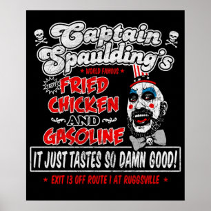 Poster Capitaine Spaulding Fried Chicken Essence