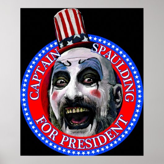 Poster Capitaine Spaulding pour le président Sid Haig (Devant)