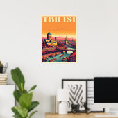 Poster Capitale de la Géorgie de Tbilissi, Cadeaux souven (Bureau à domicile)