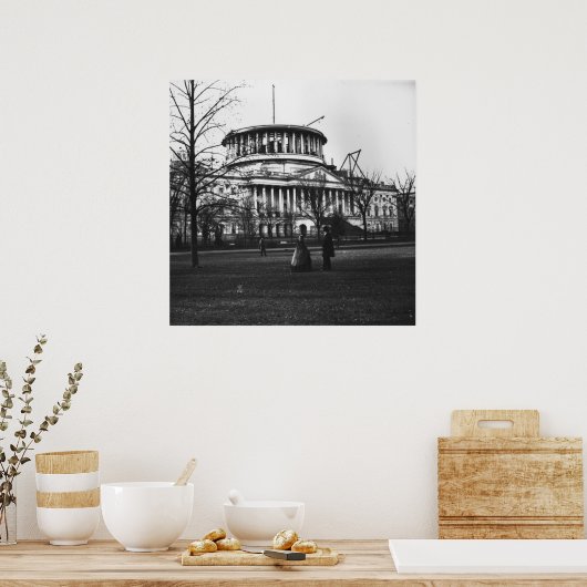 Poster Capitol Building à Washington D.C. (Cuisine)