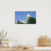 Poster Capitol Building à Washington DC (Cuisine)