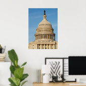 Poster Capitol Building abattu au crépuscule (Bureau à domicile)