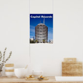 Poster Capitol Records Hollywood Californie (Cuisine)
