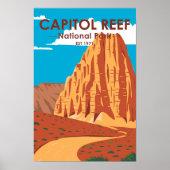 Poster Capitol Reef National Park Cathedral Valley Loop (Devant)