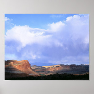Poster Capitol Reef National Park, Utah. États-Unis. Cumu