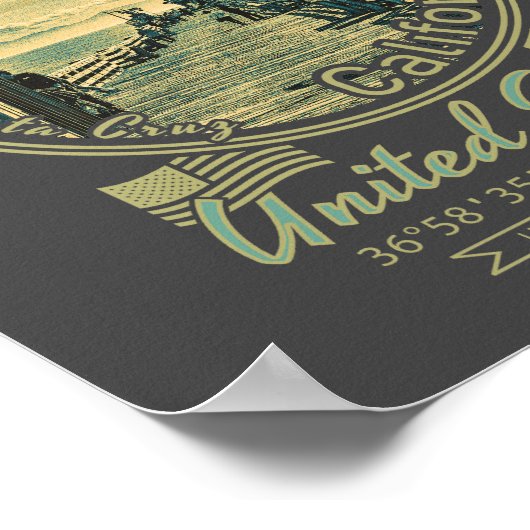 POSTER CAPITOLA PÈRE NOËL CRUZ CALIFORNIE - CAPITOLA WHAR (Coin)