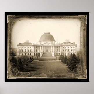 Poster Capitole américain DC Daguerreotype 1846