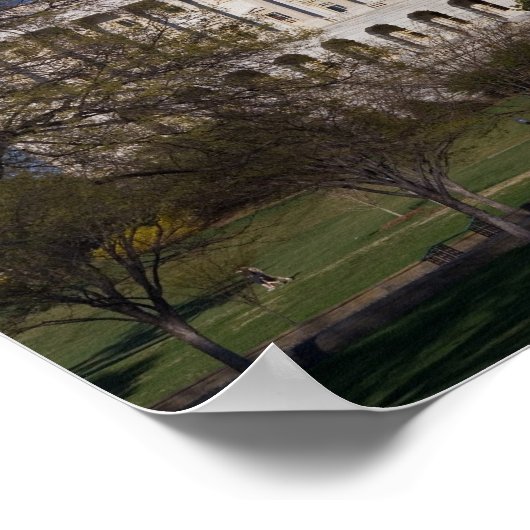 Poster Capitole des États-Unis Vue complète de l'Ouest (Coin)