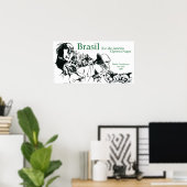 Poster Capoeira Nagoa Brasil (Bureau à domicile)