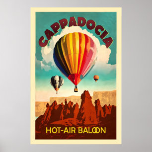 Poster Cappadoce Montgolfière Turquie Asie Monde