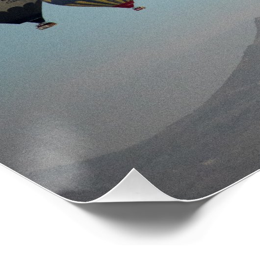 Poster Cappadoce. Vol de ballon (Coin)