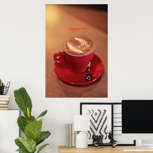 Poster Cappuccino (Bureau à domicile)