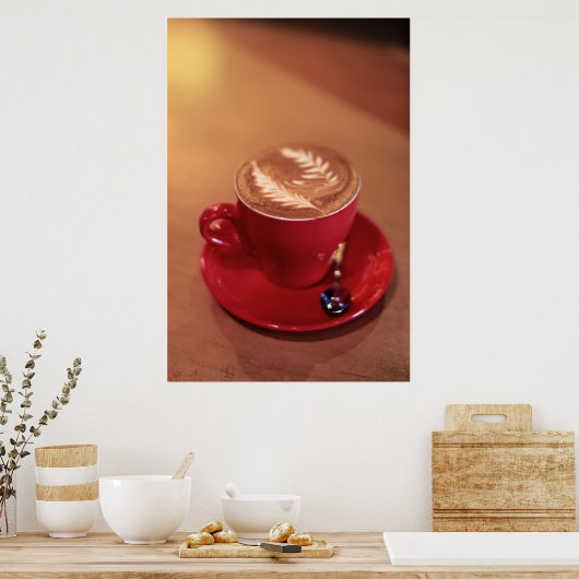 Poster Cappucino Blank (Cuisine)