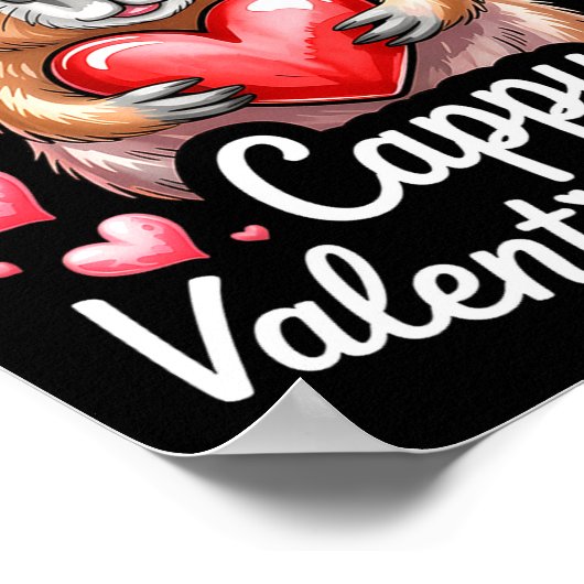 Poster Cappy Valentine’s Day Cute Capybara Heart Design P (Coin)