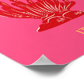 Poster Capri, Italie, rose (Coin)