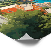 Poster Capri Italie Travel Art Vintage (Coin)