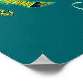 Poster Capricorn Zodiac Connexion Motif complexe (Coin)