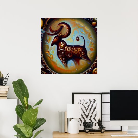 Poster Capricorne 10 (Bureau à domicile)