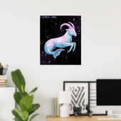 Poster Capricorne Céleste – Art Astrologique (Bureau à domicile)