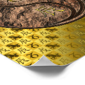 Poster Capricorne & Dragon Terre (Coin)