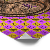 Poster Capricorne & Earth Boar (Coin)
