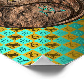 Poster Capricorne et chien de la Terre (Coin)
