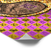 Poster Capricorne et coq de feu (Coin)