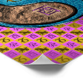 Poster Capricorne et coq d'eau (Coin)