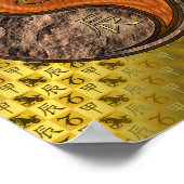 Poster Capricorne et Dragon de Bois (Coin)