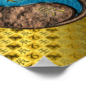 Poster Capricorne et Dragon d'eau (Coin)