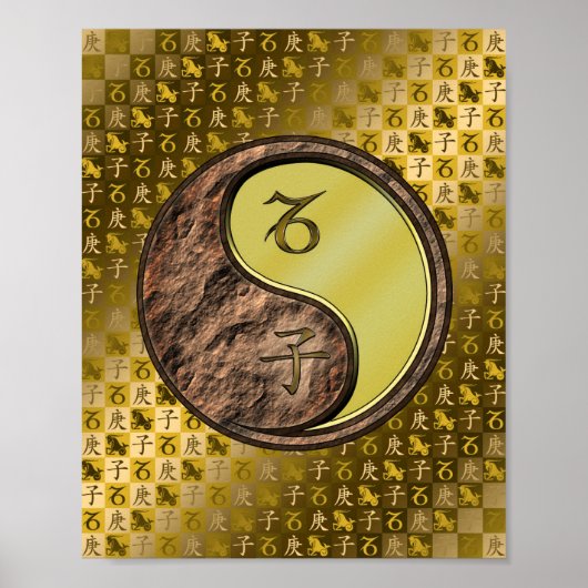 Poster Capricorne et rat métallique (Devant)