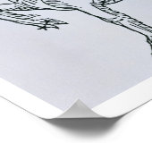 Poster Capricorne (la chèvre) une illustration du 'Poe (Coin)