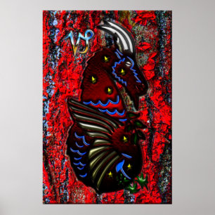 Poster Capricorne Zodiac Art