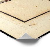 Poster Capricorne Zodiac Illustration John Bevis 1750 (Coin)