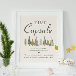 Poster Capsule Baby shower temps hiver