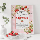 Poster Capsule de premier anniversaire de fraise