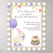 Poster Capsule de temps de canicule 1er anniversaire sans (Devant)