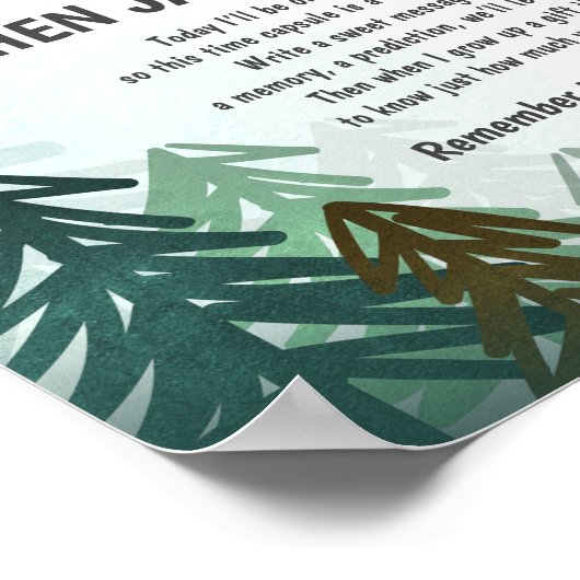 Poster Capsule de temps Lumberjack Trees Wild One (Coin)