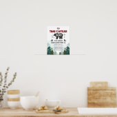 Poster Capsule de temps Lumberjack Trees Wild One (Cuisine)